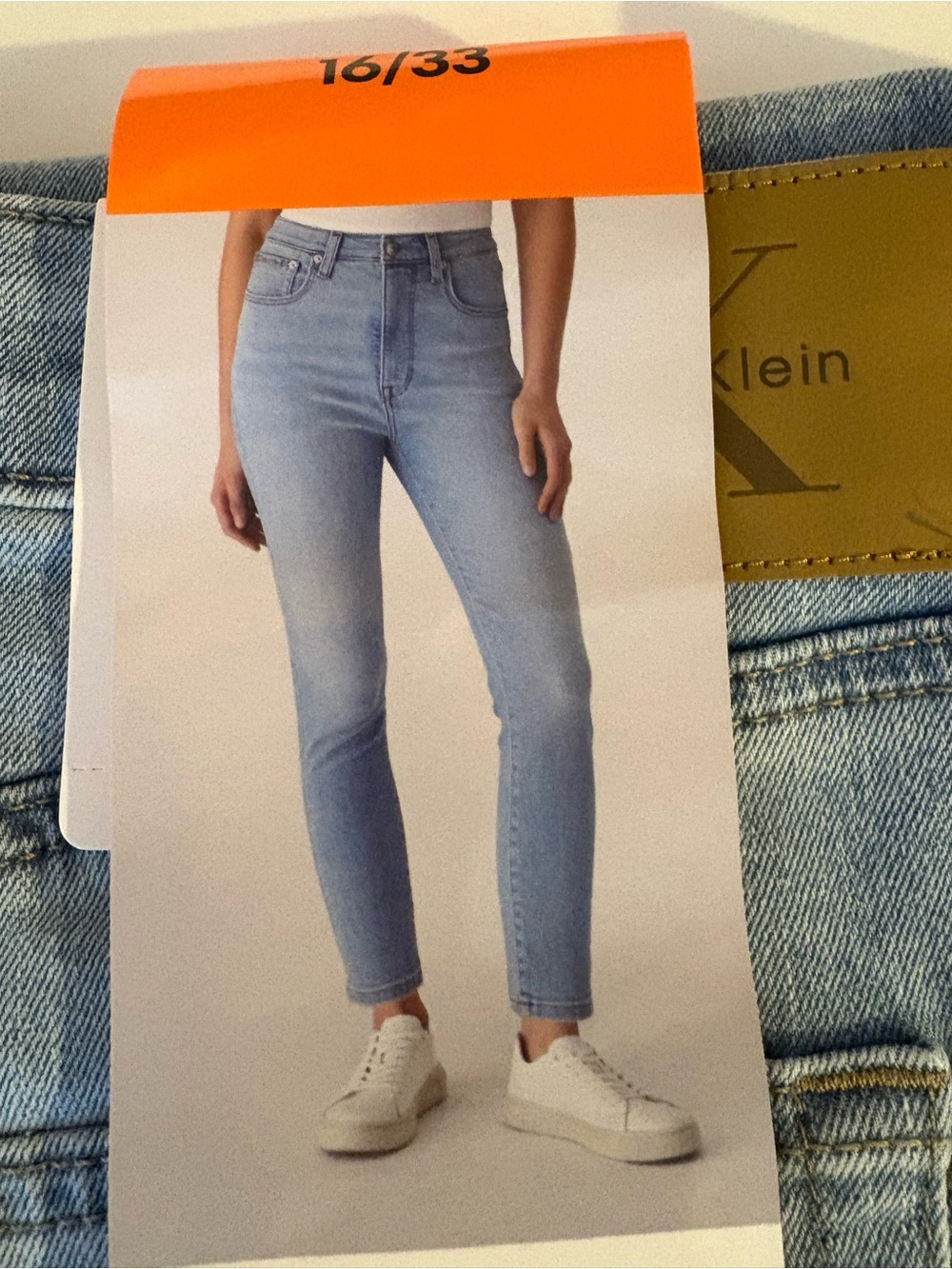 Calvin Klein Light Wash High-Rise Skinny Jeans